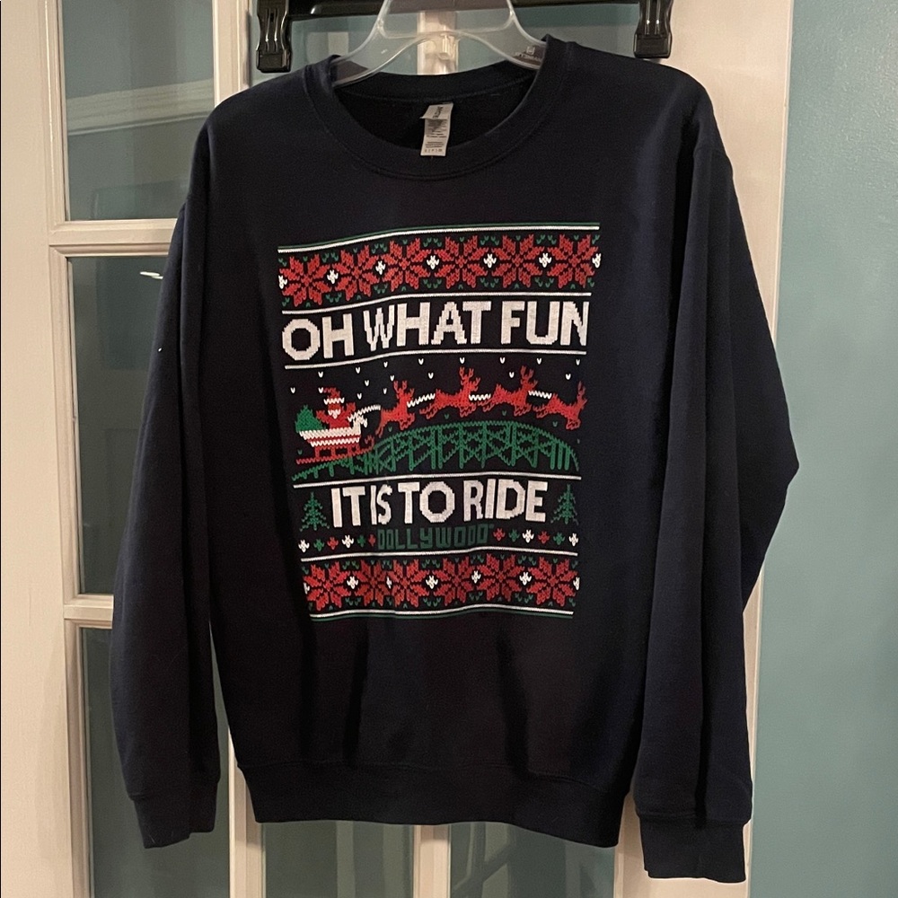 Navy Blue Holiday Sweater from Dollywood